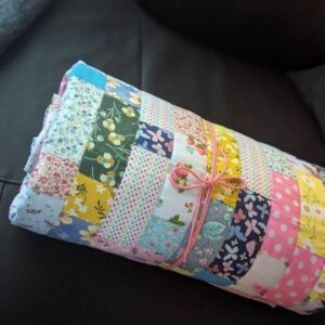Double Sized Floral Brick Quilt
