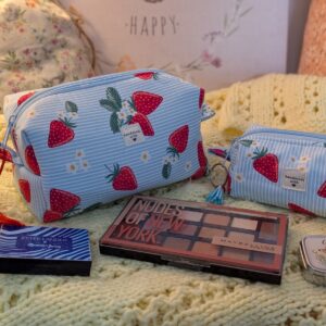 Medium boxy make up bags and mini boxy bags.